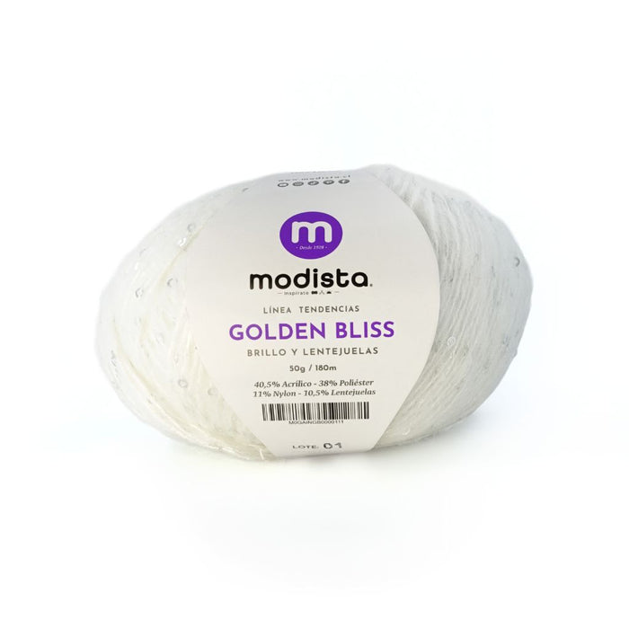Hilado Golden Bliss Modista 50g (180m) – Brillo y Lentejuelas - [product type] - [product vendor] - Modista