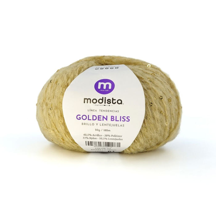 Hilado Golden Bliss Modista 50g (180m) – Brillo y Lentejuelas - [product type] - [product vendor] - Modista