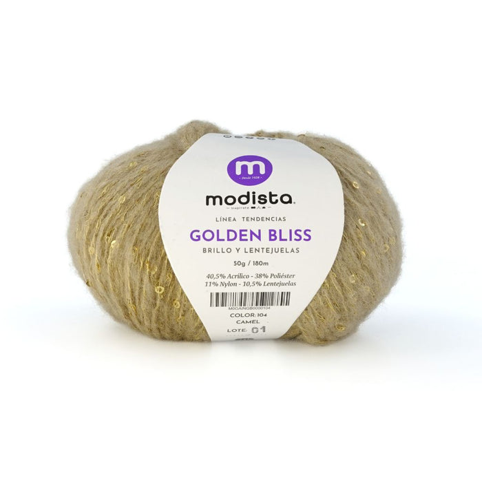 Hilado Golden Bliss Modista 50g (180m) – Brillo y Lentejuelas - [product type] - [product vendor] - Modista