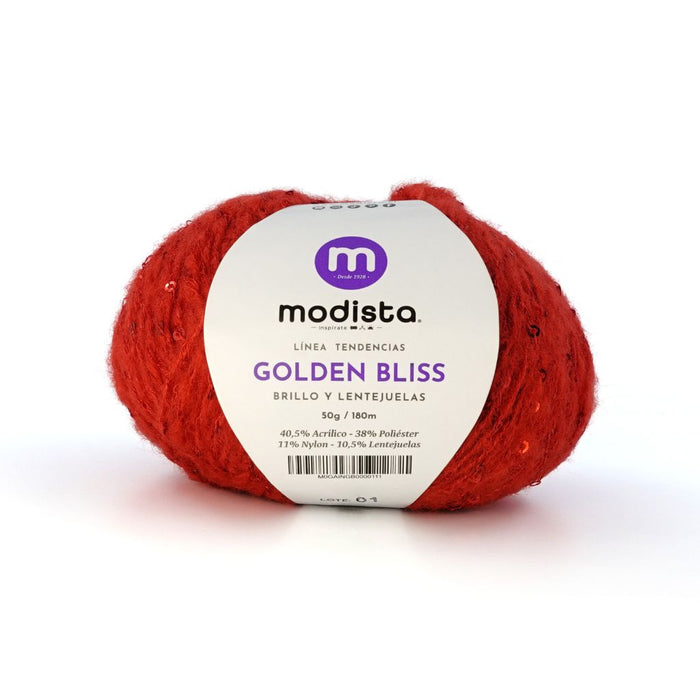 Hilado Golden Bliss Modista 50g (180m) – Brillo y Lentejuelas - [product type] - [product vendor] - Modista