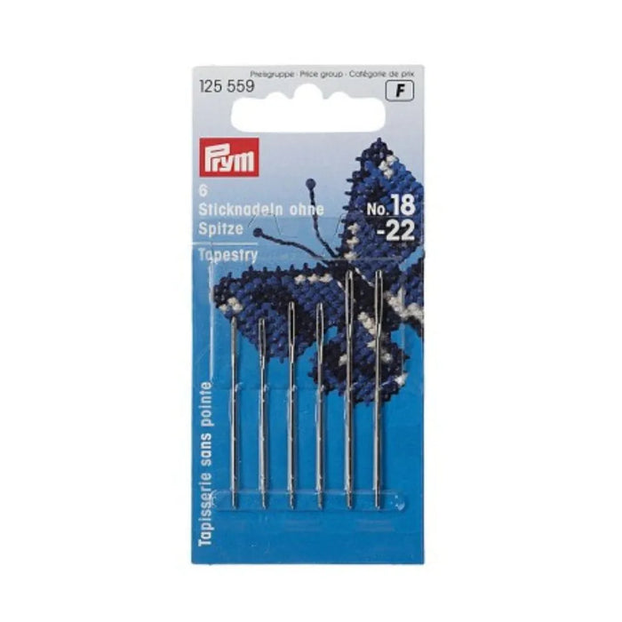 Agujas de Bordar sin Punta N.º 18-22 para Punto Cruz Prym