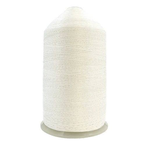 Hilo para volantín Modista Condor N°4, 14/3 de algodón pulido blanco, en bobina de 1 kg, ideal para volantines.