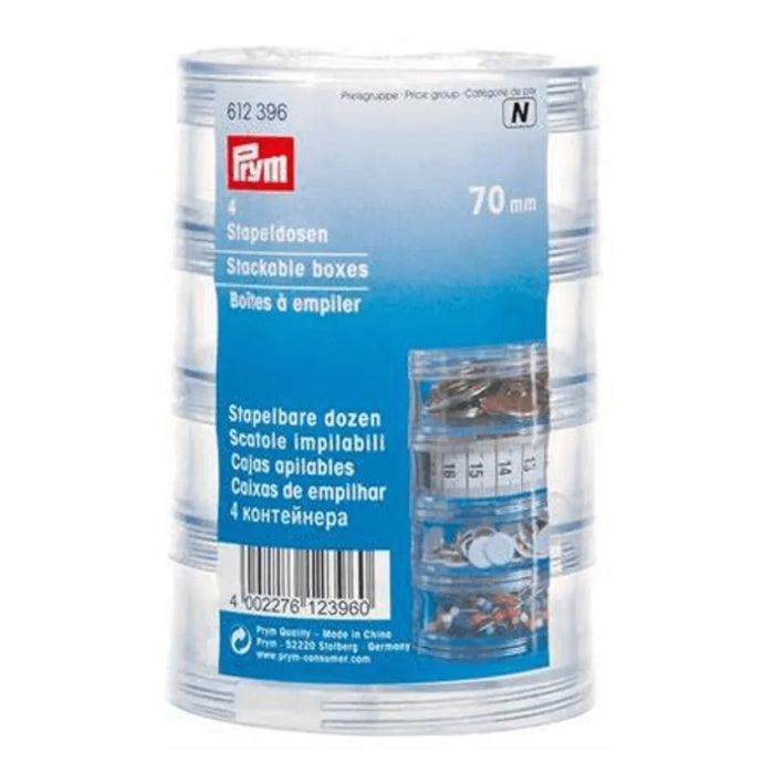Cajas Apilables de 70 mm para Accesorios Prym – 4 Unidades