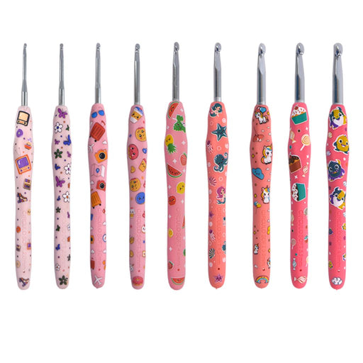 Crochet Soft Pink con Mango de Goma Círculo - [product type] - [product vendor] - Modista