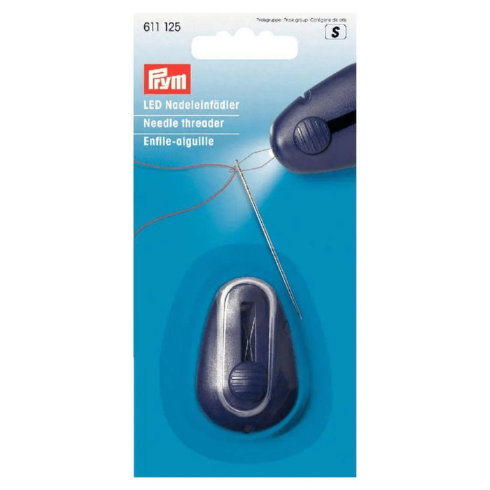 Enhebrador de Agujas con Luz LED y Cortahilos Prym