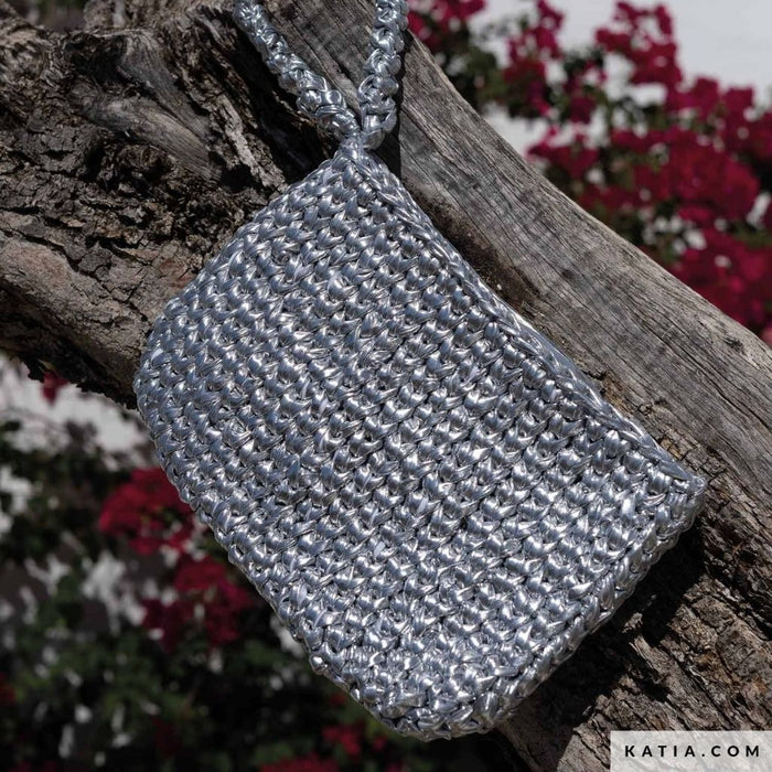 Fashion - Trapillo acabado metalizado y aspecto de cuero