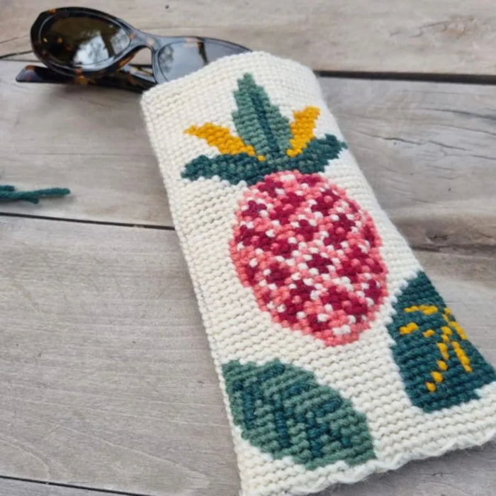 Kit Punto Cruz Portanteojos Piña – Esterilla + Lana + Accesorios - [product type] - [product vendor] - Modista