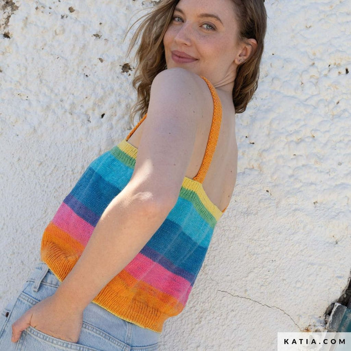 Patrón Crop Top Summer Paint  - Katia