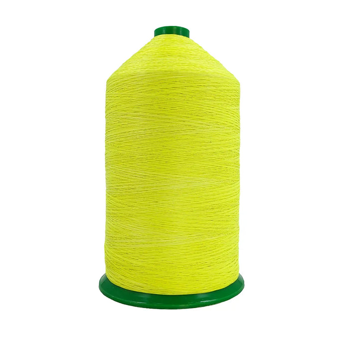 Hilo para volantín Rinoceronte N° 18 en color amarillo, marca Modista, en cono de 1 kg, material resistente para volar.