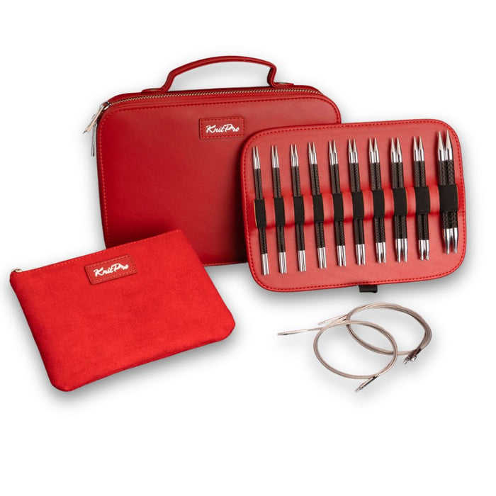 Set de Palillos Intercambiables Karbonz Élan – Edición Premium de KnitPro