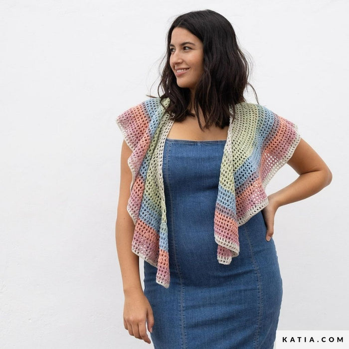 Summer Paint - Hilo mezcla de algodón multicolor