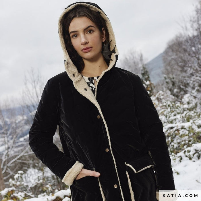 Tela Acolchada Techno Peachskin Black - Telas Costura | Katia Fabrics