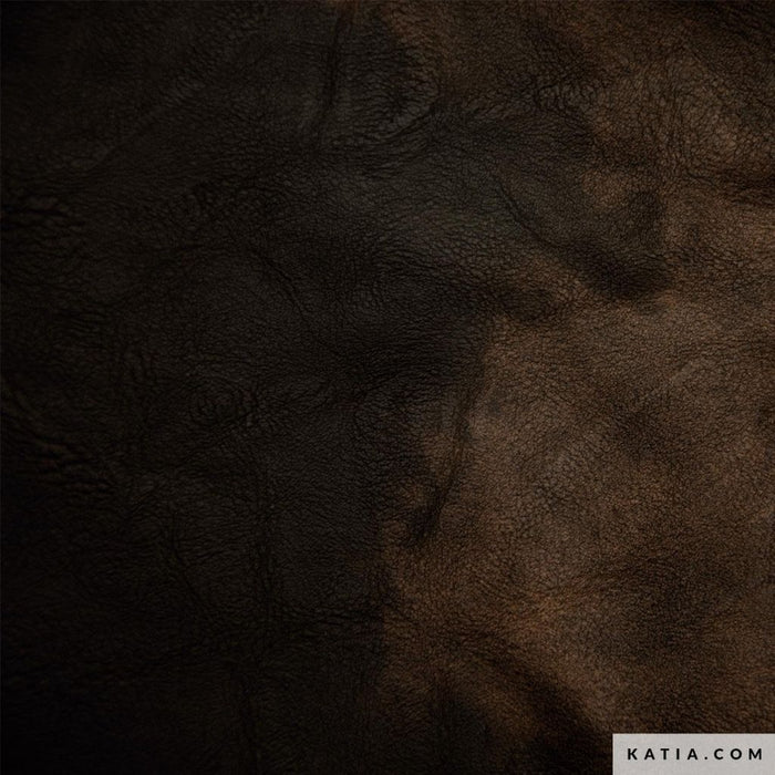 La polipiel vegana Chester Black Coffee - Tela de Costura | Katia Fabrics