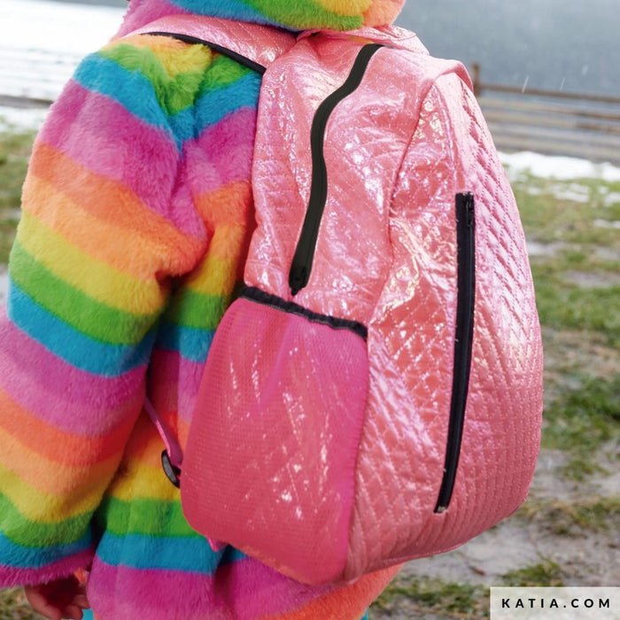 Tela Holográfica Fuchsia Fluor | Katia Fabrics