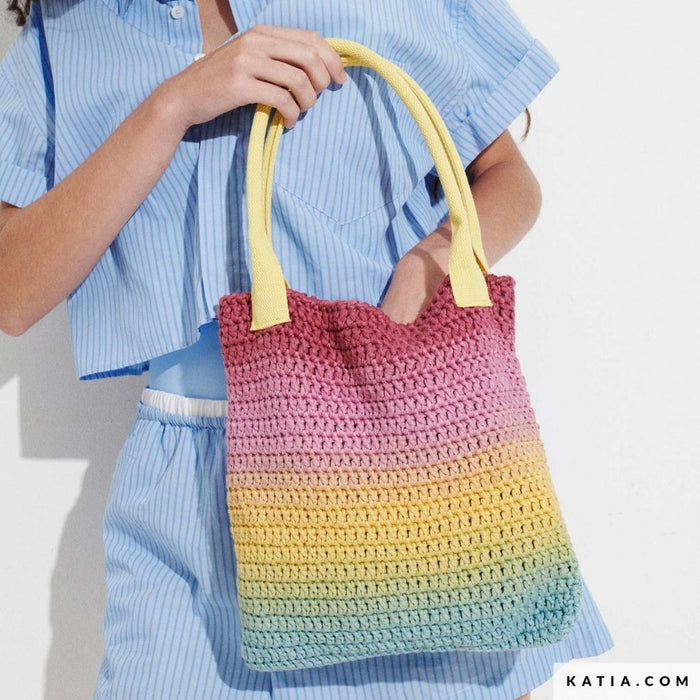 WOW Tote Bag - Hilo de algodón multicolor