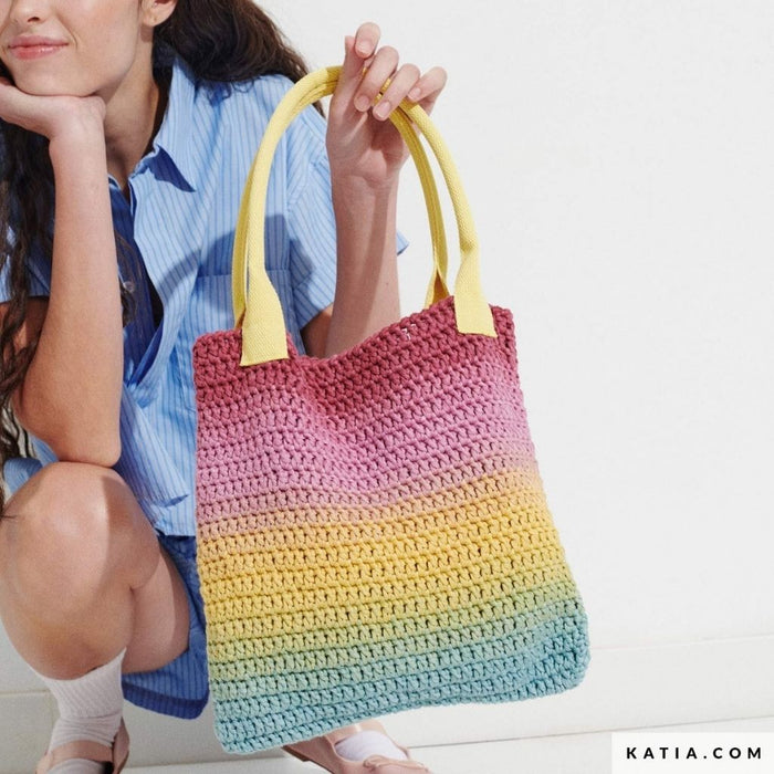 WOW Tote Bag - Hilo de algodón multicolor