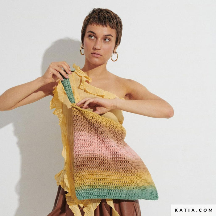 WOW Tote Bag - Hilo de algodón multicolor